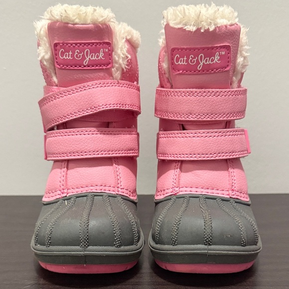 Cat & Jack Other - Cat & Jack Pink and Gray Kids' Boots